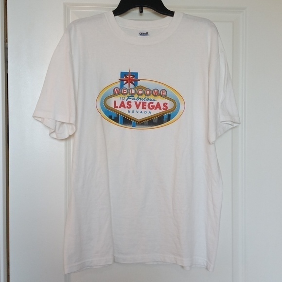 Welcome to Fabulous Las Vegas graphic tee Anvil brand 100% cotton size L EUC - Picture 2 of 8